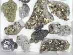 Wholesale Flat - Pyrite, Galena, Quartz, Clusters (Peru) - Pieces #97063-2